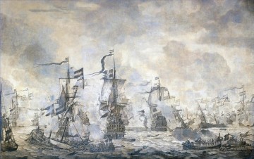 Kriegsschiff Seeschlacht Werke - Slag in de Sont Schlacht von Sound 8 November 1658 Willem van de Velde I 1665 Seekrieg
